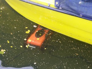 SeaBotix LBV diving under ship
