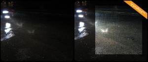 Rainy road at night Rainy road at night